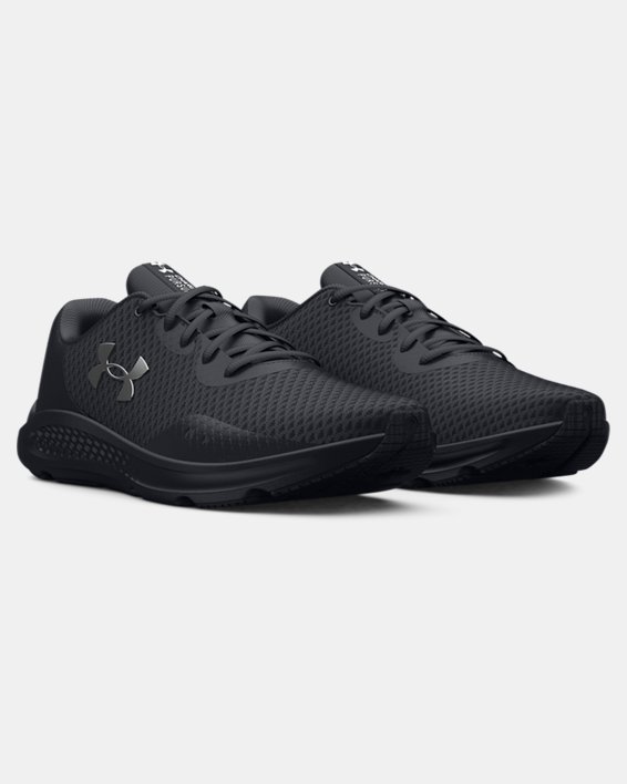Women's UA Charged Pursuit 3 Running Shoes in Black image number 3